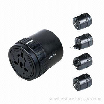 Universal travel adapter, 2500W maximum power